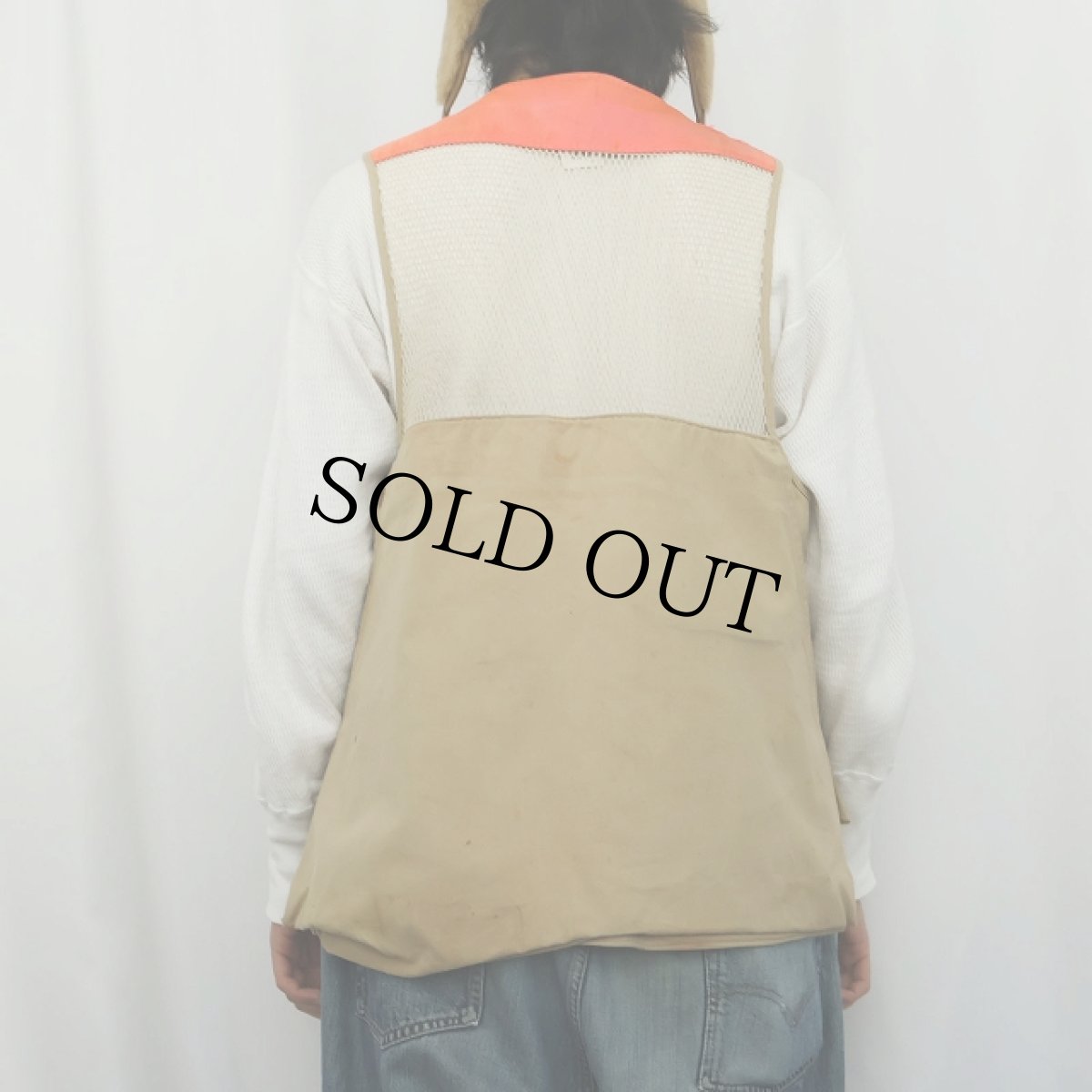 画像3: 50〜60's L.L.Bean 筆記体タグ ハンティングベスト M (3)