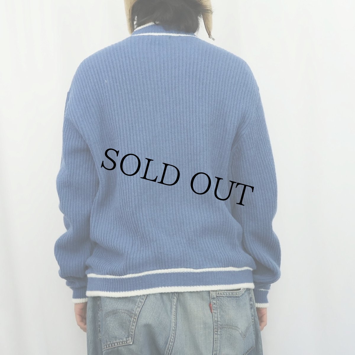 画像3: 60's ORLON by CAMPUS USA製 アクリルニットジップカーディガン L (3)