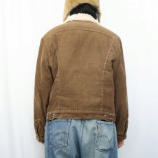 画像3: 70's Levi's USA製 70605-1529 コーデュロイボアジャケット BROWN L (3)