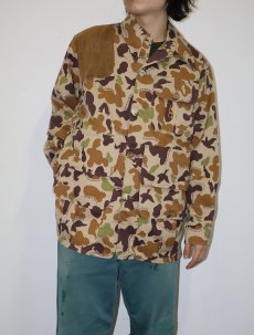 画像1: 70's bob allen USA製 ダックハンターカモ柄 ガンパッチ付き ハンティングジャケット M (1)