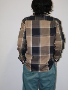 画像2: 〜70's Rike's チェック柄 オープンカラーシャツ  (2)