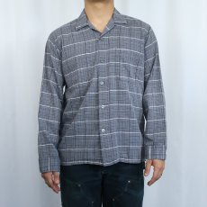 画像2: 60's Relax-n-Togs チェック柄 レーヨンシャツ L (2)