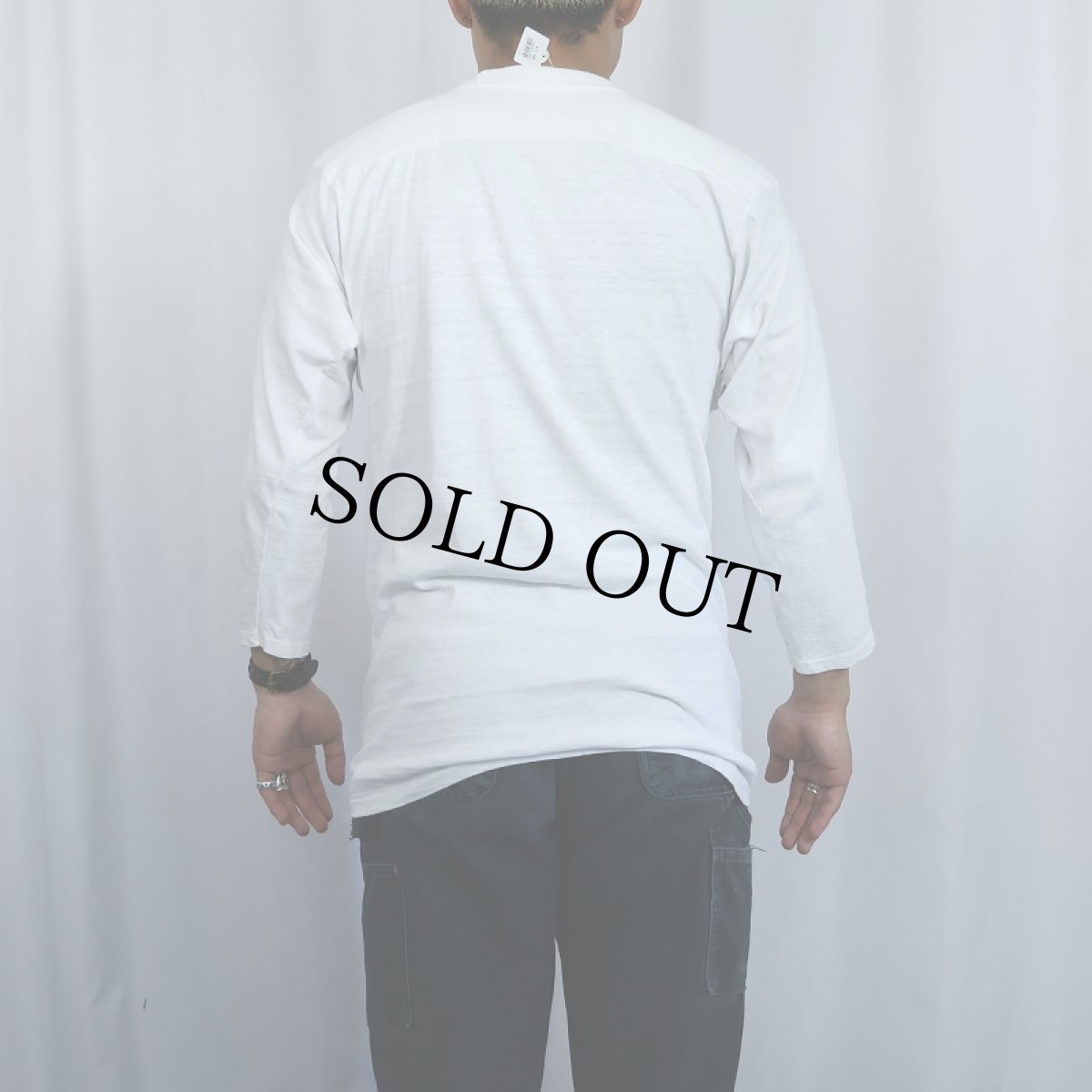 画像3: 70〜80's Champion バータグ USA製 "The Evergreen State College" 染み込みプリントフットボールTシャツ M (3)