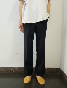 画像2: Christian Dior MONSIEUR 2タックウールスラックス NAVY W28 (2)