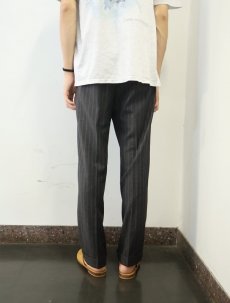画像3: ARMANI ストライプ柄 2タック スラックス W35 (3)
