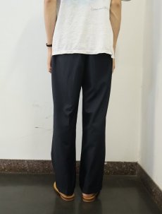 画像3: GIORGIO ARMANI ITALY製 ストライプ柄 2タック ウール×ポリエステルスラックス W34 (3)