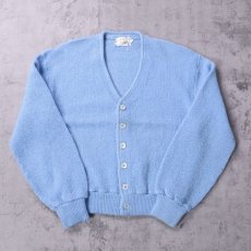 画像1: 60's CAMPUS USA製 モヘアニットカーディガン L (1)