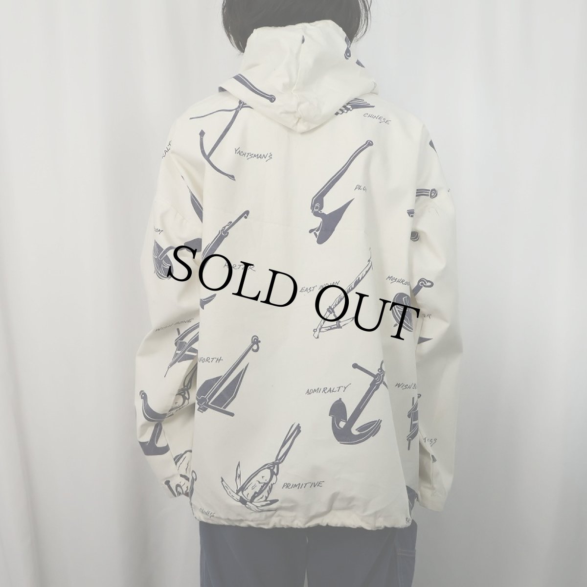 画像3: 90's MICHIGAN RAG CO. USA製 総柄 コットンポリ プリントパーカー L/XL (3)