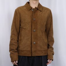 画像2: VERA PELLA ITALY製 スエードレザージャケット XXL (2)