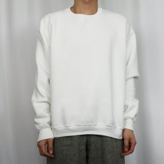 画像2: 80's RUSSELL ATHLETIC USA製 前V 無地スウェット XL (2)