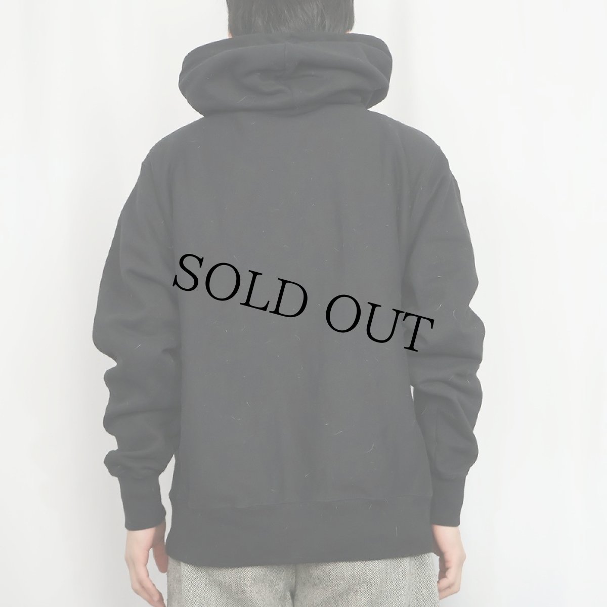 画像3: Champion REVERSE WEAVE 目無し スウェットフーディー BLACK M (3)