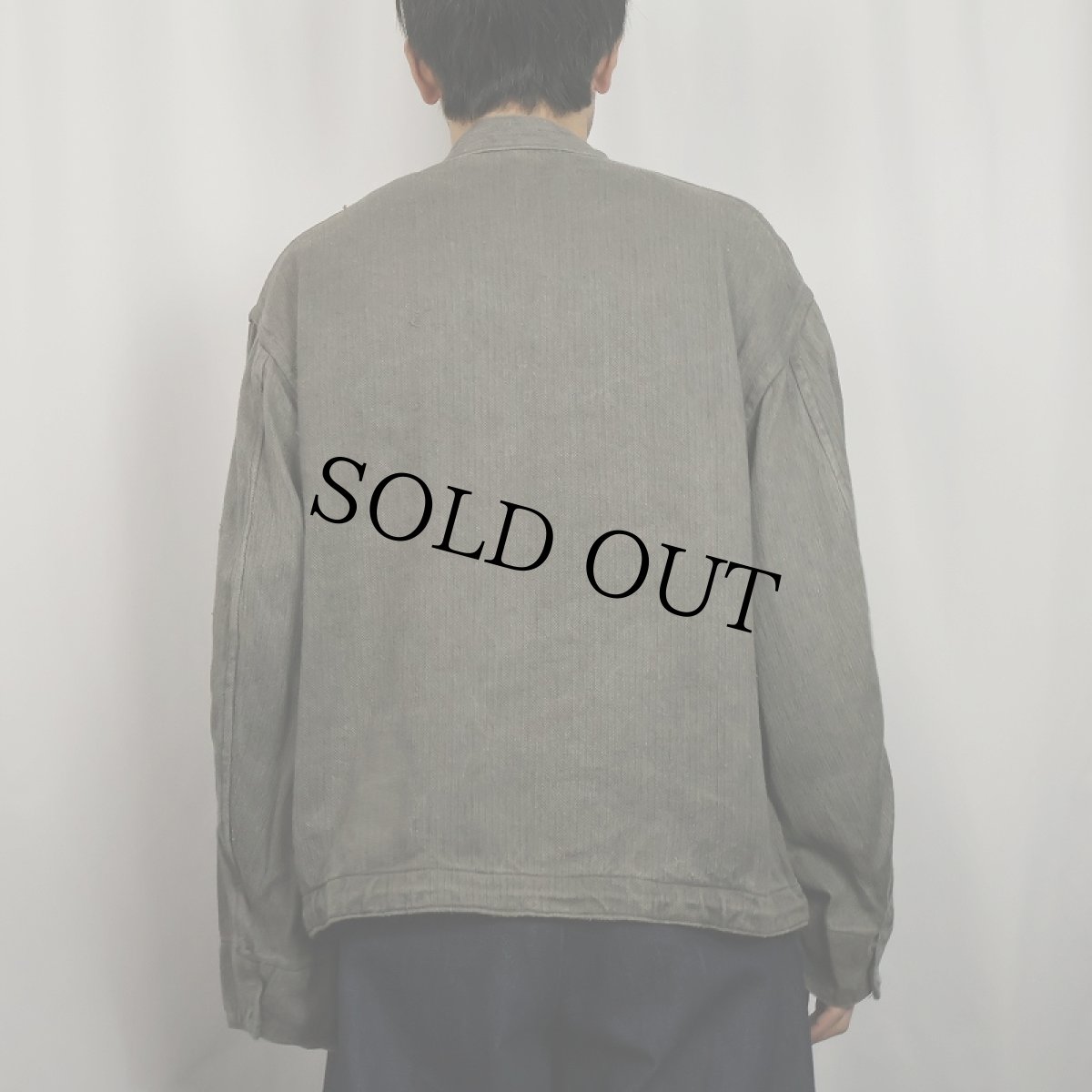 画像3: 〜40's WWII KRIEGS MARINE DRILLICH LINEN スモック (3)