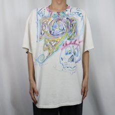 画像2: 90's Winston Haycock ハンドペイント アートTシャツ XXL (2)