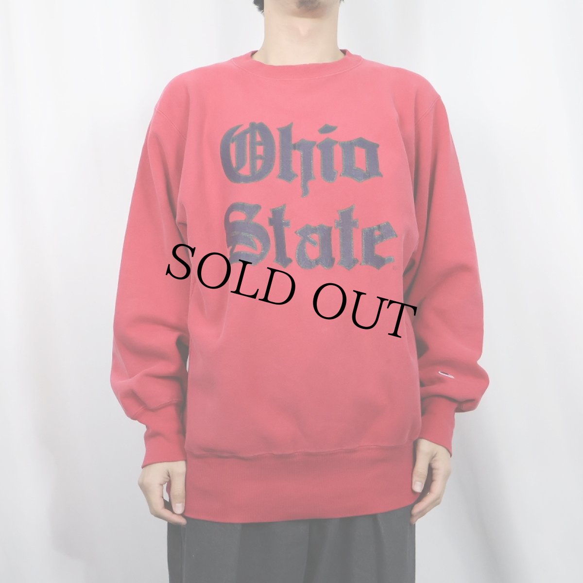 画像2: 90's Champion REVERSE WEAVE USA製 "Ohio State" プリントスウェット XL (2)