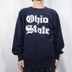 画像2: 90's Champion REVERSE WEAVE USA製 "Ohio State" プリントスウェット NAVY XL (2)