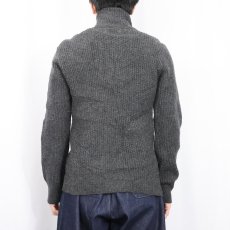 画像3: 50's PILGRIM 2トーン ウール×アクリルニットジップジャケット S (3)