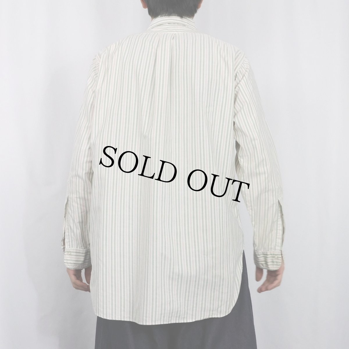 画像3: 70's Brooks Brothers 6ボタン ストライプ柄 オックスフォードボタンダウンシャツ SIZE15 1/2-2 (3)