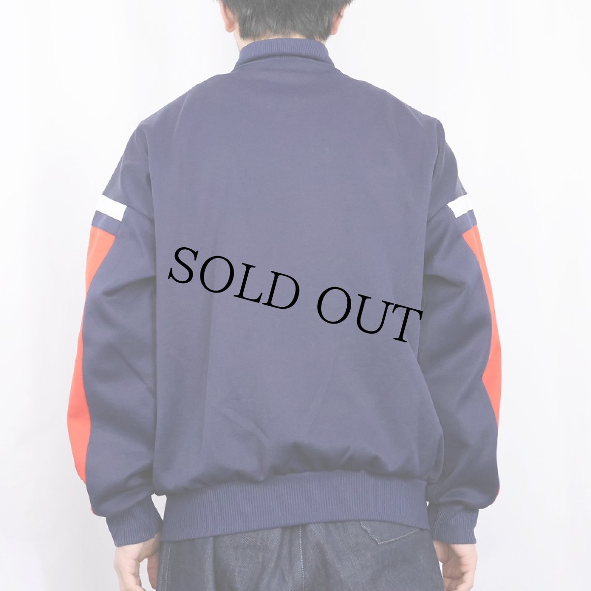 画像3: 80〜90's adidas ロゴ刺繍 切り替えデザイン トラックジャケット NAVY XL (3)