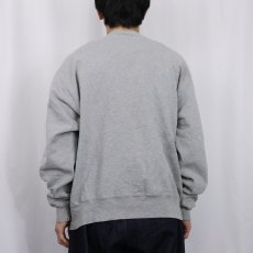 画像3: 90's Champion 青刺繍タグ 後期 USA製 ロゴ刺繍 前V スウェット XL (3)