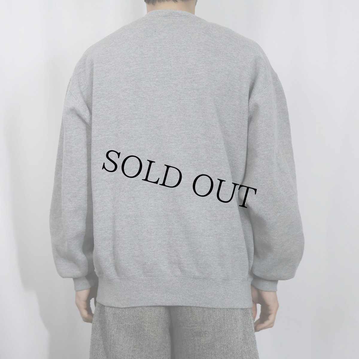 画像3: 90's RUSSELL ATHLETIC USA製 前V 無地スウェット L (3)