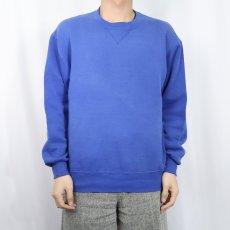 画像2: 90's RUSSELL ATHLETIC USA製 前V 無地スウェット L (2)