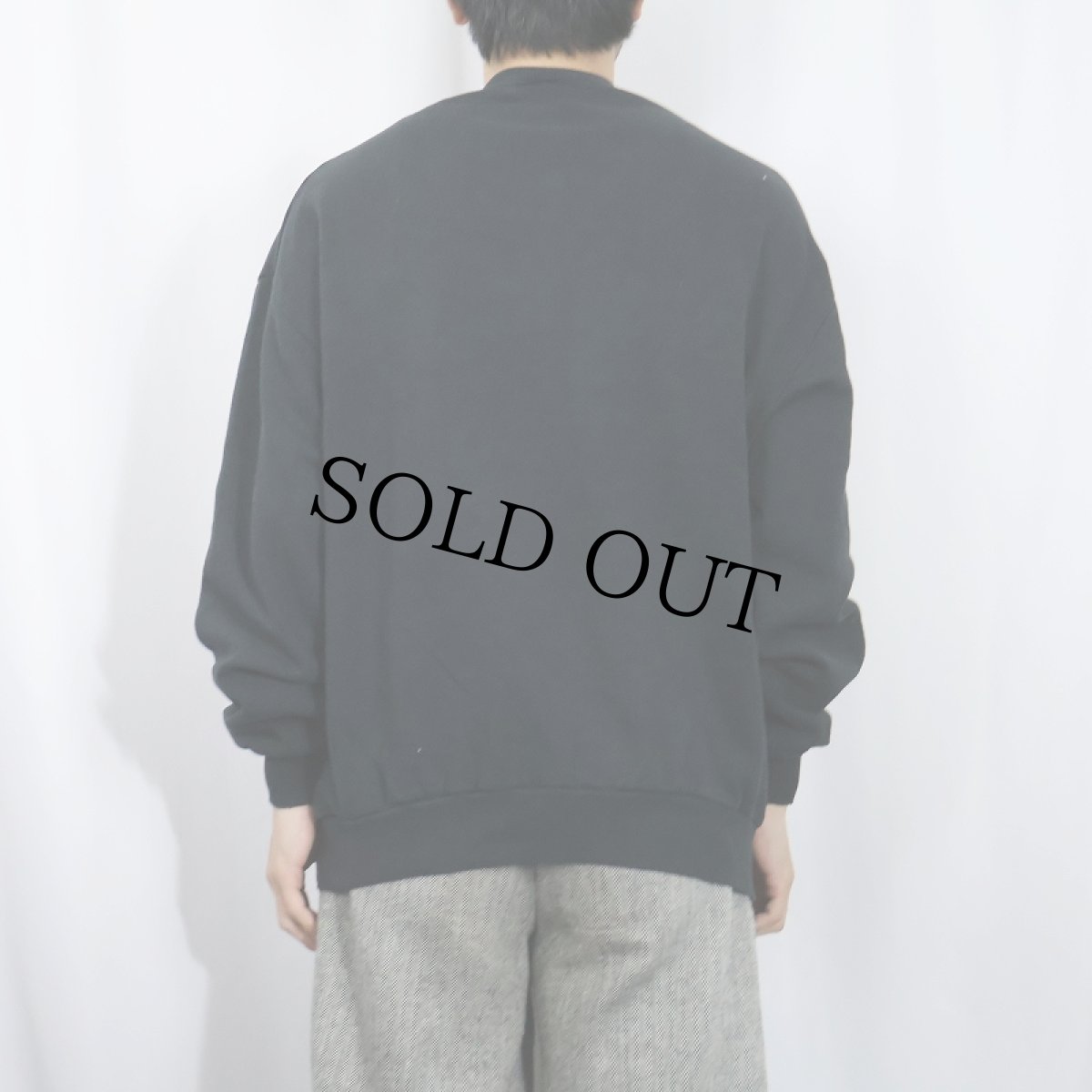画像3: 90's JERZEEZ USA製 無地スウェット BLACK XL (3)