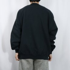 画像3: 90's Benjamin Franklin "Beer is proof thet God loves..." 名言プリントスウェット BLACK 2X (3)