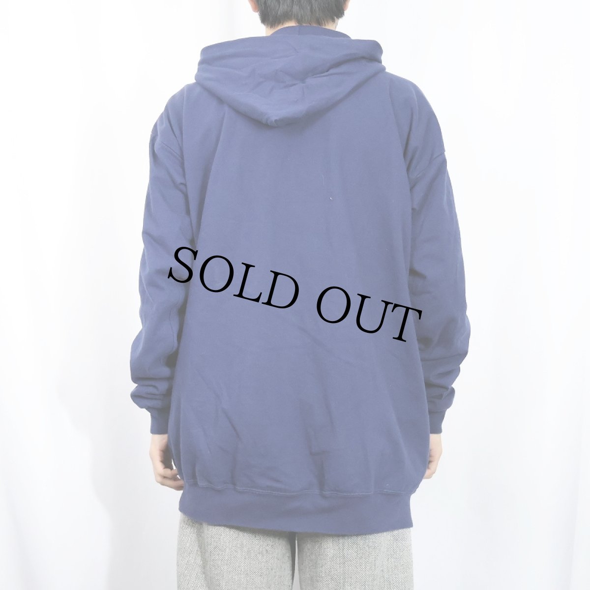 画像3: 80's ACE SPORTSWEAR USA製 裏サーマル スウェットジップパーカー NAVY 2XL (3)