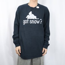 画像2: "got snow?" パロディプリントロンT XL (2)