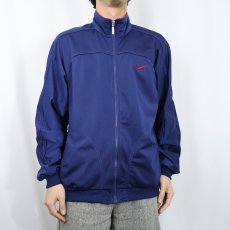 画像3: 90〜2000's NIKE ロゴ刺繍 トラックジャケット NAVY M (3)