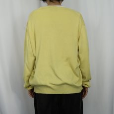 画像3: POLO Ralph Lauren ロゴ刺繍 ピマコットン Vネックニットセーター XL (3)