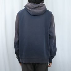 画像3: Dickies 無地 フェードスウェットフーディー NAVY XL (3)