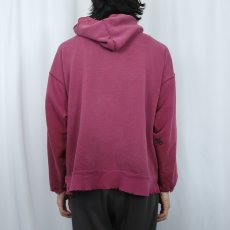 画像3: 90's NIKE 銀タグ USA製 ロゴ刺繍 スウェットフーディー XL (3)