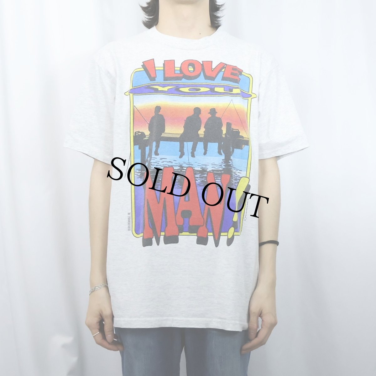 画像3: 90's BUD LIGHT "I LOVE YOU MAN!" ビールメーカープリントTシャツ L (3)