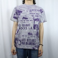 画像3: FRESHJIVE USA製 大判プリントTシャツ M (3)