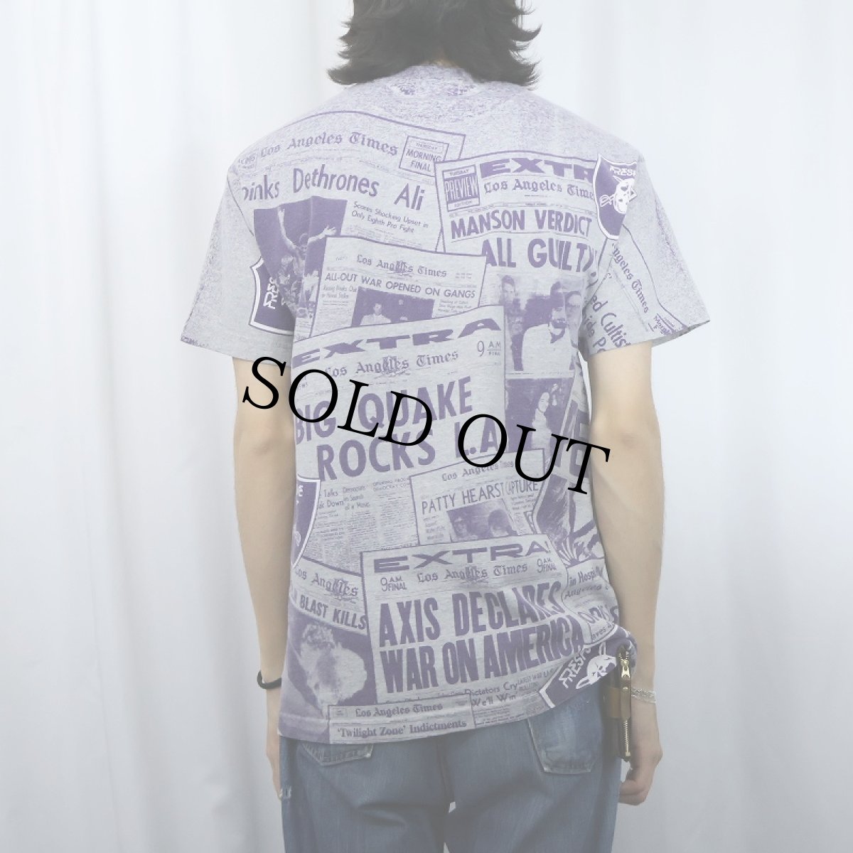 画像4: FRESHJIVE USA製 大判プリントTシャツ M (4)