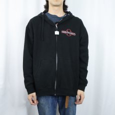 画像3: INDEPENDENT スケートブランド ロゴプリントスウェットジップパーカー BLACK L (3)