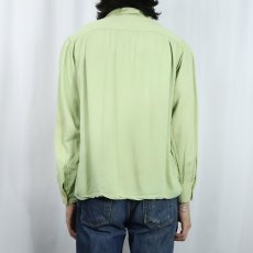 画像3: 50's CAMPUS レーヨンオープンカラーシャツ L (3)
