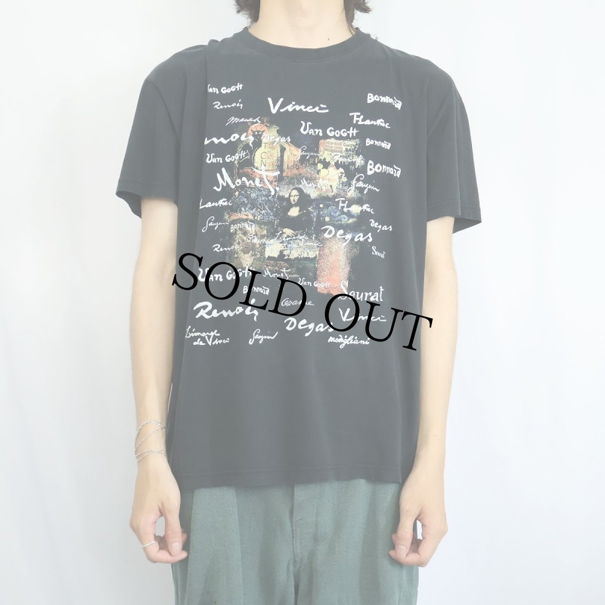 画像2: 画家 アートプリントTシャツ BLACK XXL (2)