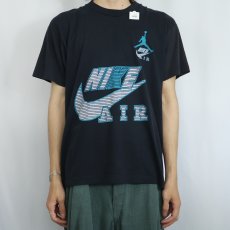 画像2: 80's ブート NIKE USA製 "AIR JORDAN" ロゴプリントTシャツ BLACK XL (2)