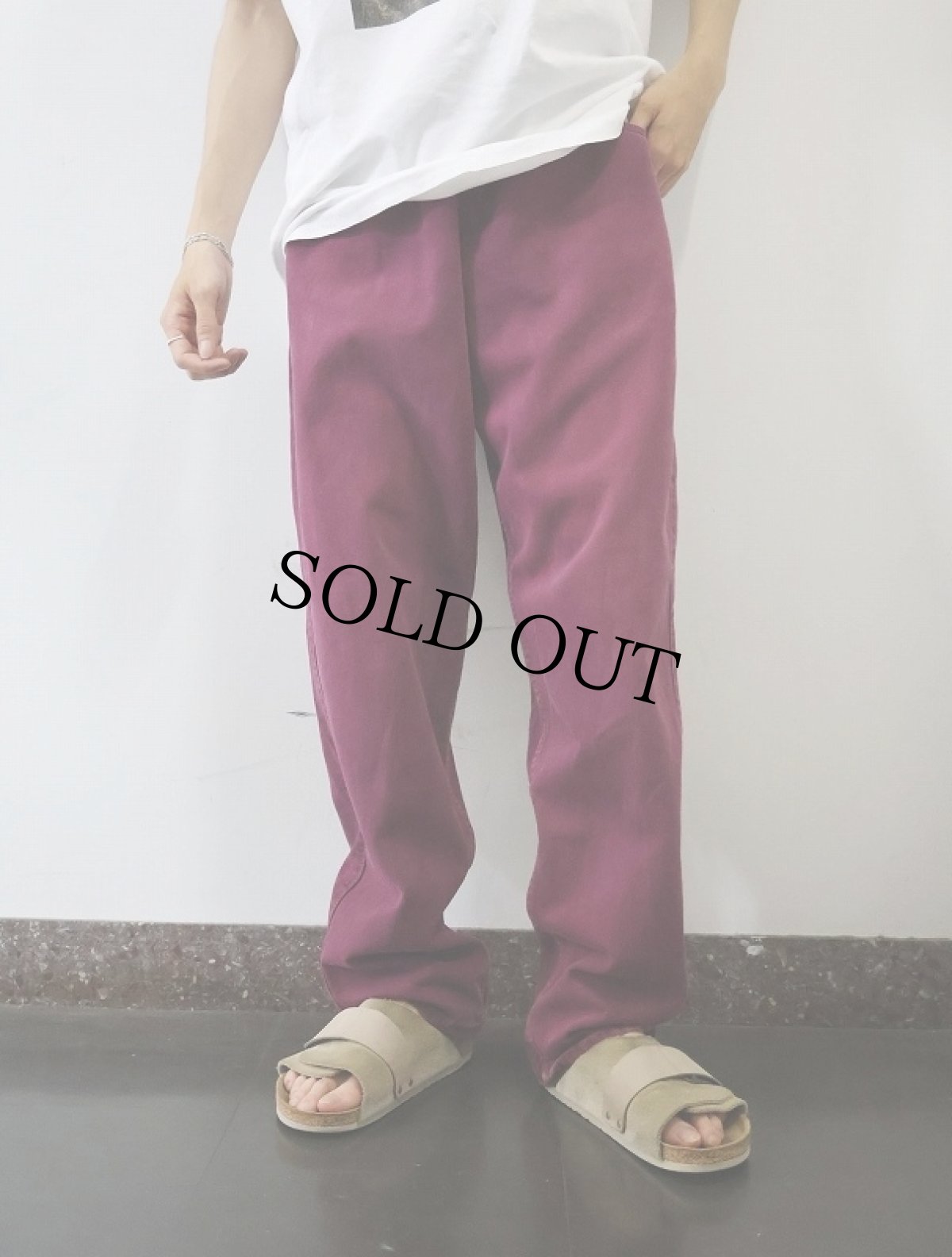 画像2: 90's Levi's SILBERTAB USA製 "BAGGY" 後染め カラーデニムパンツ W32 (2)