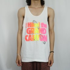画像2: 90's USA製 "I Hikes the GRAND CANIYON" 発泡プリントタンクトップ L (2)