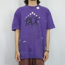 画像2: 90's USA製 イラストプリントTシャツ XL (2)