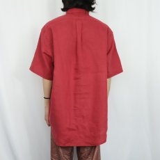 画像3: Ralph Lauren "BLAKE" リネンボタンダウンシャツ L (3)