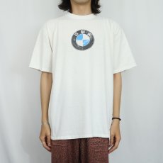 画像3: 90's BMW USA製 "WALK THE TALK" 自動車メーカー ロゴプリントTシャツ XL (3)