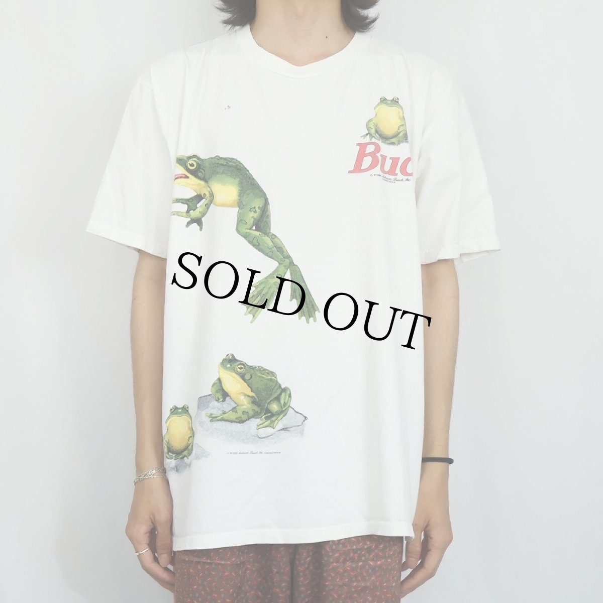 画像3: 90's Budweiser USA製 ビールメーカー 巻きプリントTシャツ XL (3)