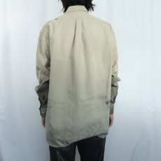 画像3: 90's Ralph Lauren ペンキペイント コットンボタンダウンシャツ L (3)