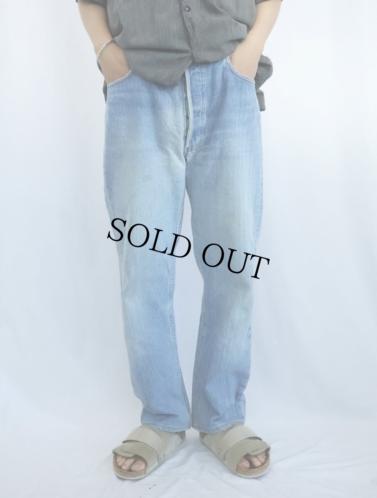 画像2: 80's Levi's 501 USA製 デニムパンツ W34 (2)