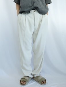 画像2: Tommy Bahama ヘリンボーン織り 2タック シルクスラックス W32 (2)