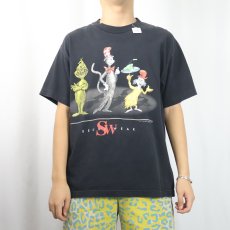 画像2: 90's Dr.Seuss USA製 キャラクターパロディプリントTシャツ BLACK L (2)